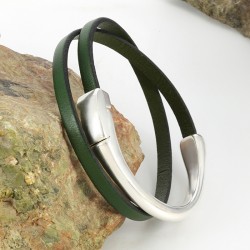 Zamak Magnetic Clasp Half Bracelet 46mm Ø5.2x2.2mm