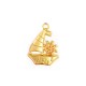 Colgante de Metal Zamak Barco de Vela 23x21mm