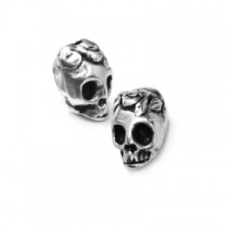 Zamak Bead Skull 7x8mm Ø1.7mm