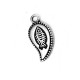 Zamak Charm Leaf with Fish 9x15mm