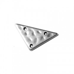Intercalaire Triangle en Métal/Zamak 25x13mm (Ø 1,2mm)