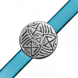 Zamak Slider Round with Star 26mm Ø10x2.1mm