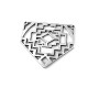 Zamak Pendant Ethnic 29x35mm Ø1.2mm