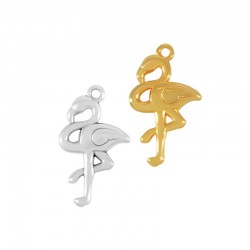 Pendentif Flamingo en Métal/Zamak 17x26mm