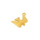 Zamak Charm Bird 14x17mm