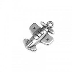 Colgante de Metal Zamak Avion 15x18mm