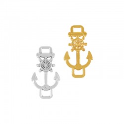 Conector de Metal Zamak Ancla con Timón 21x16mm (Ø4.5mm)