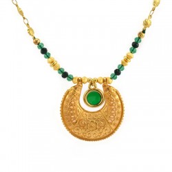 Pendentif Éthnique en Métal Zamak 39x34mm
