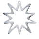 Colgante de Metal Zamak Estrella 76x85mm