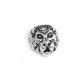 Zamak Bead Lion Head 12mm Ø1.8mm