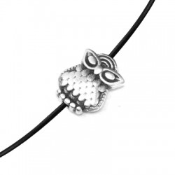 Zamak Bead Owl 8x10mm Ø1.2mm