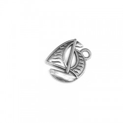 Pendentif Voilier en Métal/Zamak 13x16mm