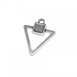 Pendentif Triangle en Métal/Zamak 15mm