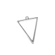 Pendentif Triangle en Métal/Zamak 27x31mm