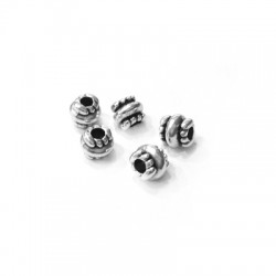 Zamak Bead Tube 6mm Ø2.7mm