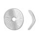 Zamak Button Disc 8mm Ø1.6mm