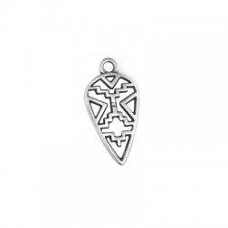 Pendentif Triangulaire en Métal/Zamak 12x20mm