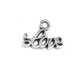 Ciondolo in Metallo Zama scritta "Love" 12x6mm