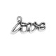 Μεταλλικό Ζάμακ Χυτό Μοτίφ ''Love'' 18x6mm