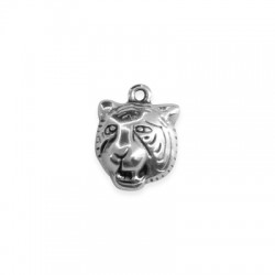 Ciondolo in Metallo Zama Testa di Tigre 16x14mm