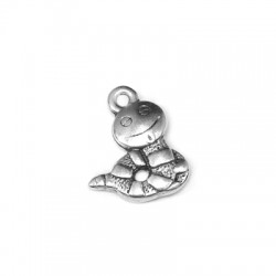 Zamak Charm Snake 12x13mm