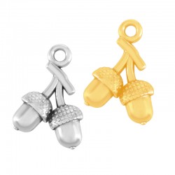 Pendentif Gland en Métal/Zamak 12x16mm