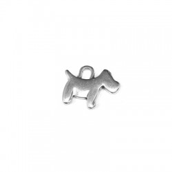 Zamak Charm Dog 16x12mm