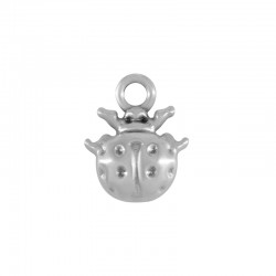 Pendentif Coccinelle en Métal/Zamak 11x14mm