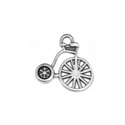 Colgante de Metal Zamak Bicicleta 15x14mm