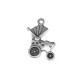 Zamak Charm Baby Stroller 13x16mm