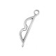 Pendentif Arc en Métal/Zamak 18x5mm