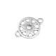 Connettore in Metallo Zama Rotondo Fiore Stella 16x15mm