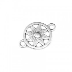 Zamak Connector Round with Star 16x15mm