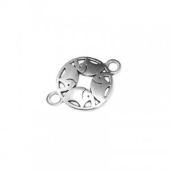 Conector de Metal Zamak Redondo con Elefantes 16mm