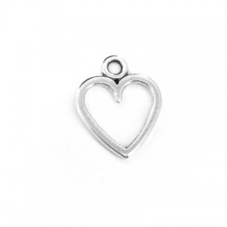 Pendentif Cœur en Métal/Zamak 12x11mm