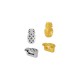 Passante in Metallo Zama Ananas 6x10mm (Ø5.2x2.2mm)