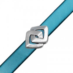 Pasador de Metal Zamak 2 Rombos 20x15mm (Ø10.2x2.2mm)