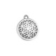Colgante de Metal Zamak Redondo Flor de Vida 20mm