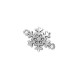 Conector de Metal Zamak Copo de Nieve 13x14mm