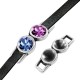 Intercalaire en Métal/Zamak 25x8mm (trous 3,8x3mm) avec 2 supports pour cristal SS29