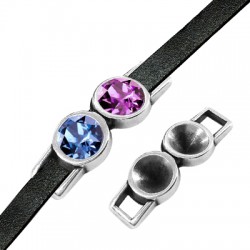 Conector Metal Zamak 25x8mm y 2 Bases para SS29 (Ø3.8x3mm)