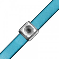 Zamak Slider Square 14mm with SS39 Chaton Setting Ø10.2x2.2mm