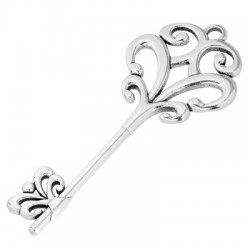 Pendentif en Zamak clé 98 x 45 mm