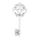 Colgante de Metal Zamak Llave 98x45mm