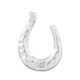 Pendentif en Zamak en Forme de fer à Cheval avec Lignes 22 x 16 mm Ø 1.9 mm
