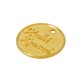 Zamak Charm Round "Καλή Χρονιά" with Wishes 23mm