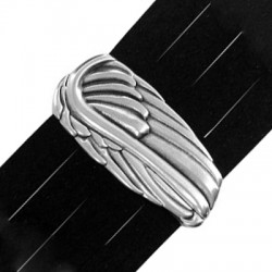 Fermoir aimanté Ailes d'ange en Métal/Zamak 22x48mm (Ø 40x2,2mm)