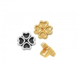 Curseur en Zamak Trèfle à Quatre Feuilles 7 mm Ø3.2 x 1.7 mm