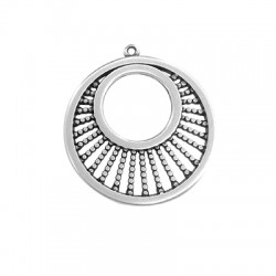 Pendentif rond en Métal/Zamak 35mm