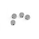 Zamak Bead Flower 7mm Ø1.2mm